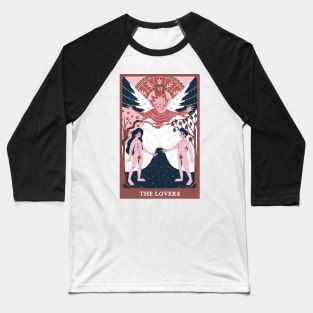 Lovers Tarot Card Baseball T-Shirt